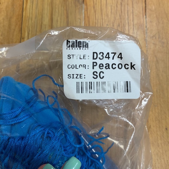 NWT Balera D3474 One Shouldered Fringe Dress - Picture 2 of 3